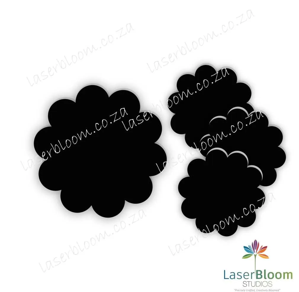 Acrylic Blank Baby Milestone Daisy Flower Set- Select Your Thickness (1.5mm, 2mm, 3mm)
