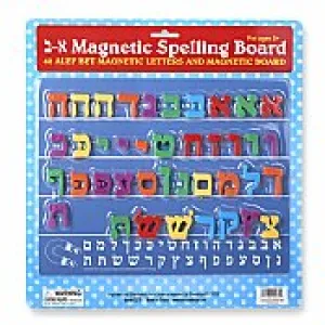 Alef Bet Letters with Board