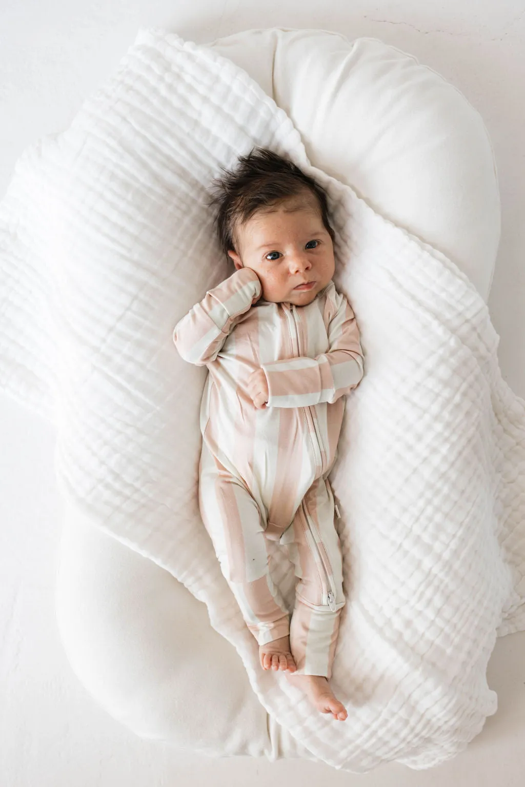 Bamboo Zip Pajamas  | Candy Stripe
