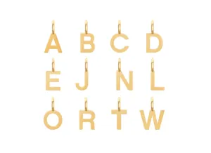 Block Letter Charm