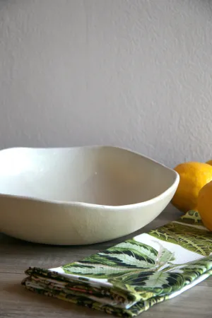 Ceramic Contour Bowl Cream