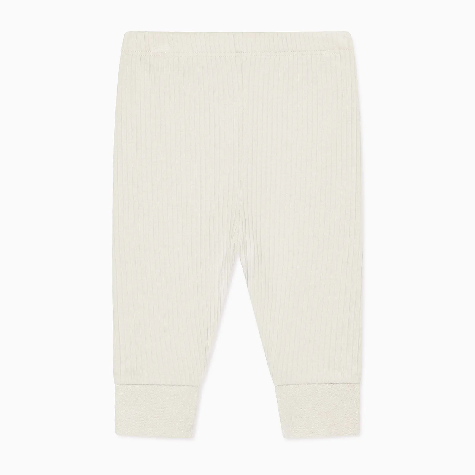 Ecru Ribbed Pajama Set