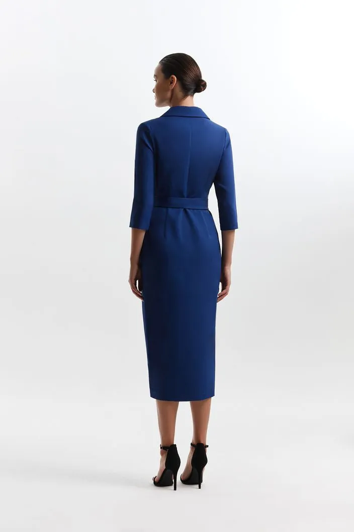 Fashionable Blue Evening Dress