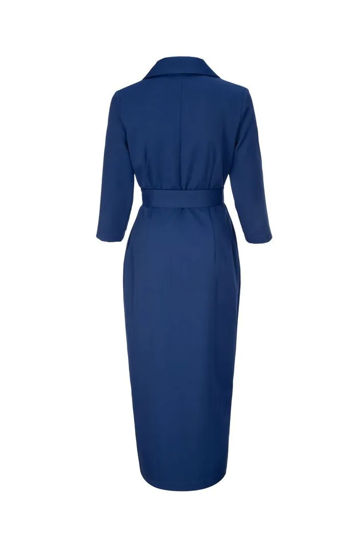 Fashionable Blue Evening Dress