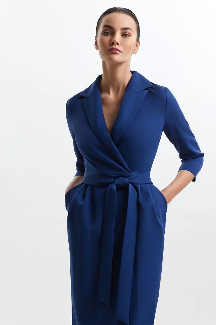 Fashionable Blue Evening Dress