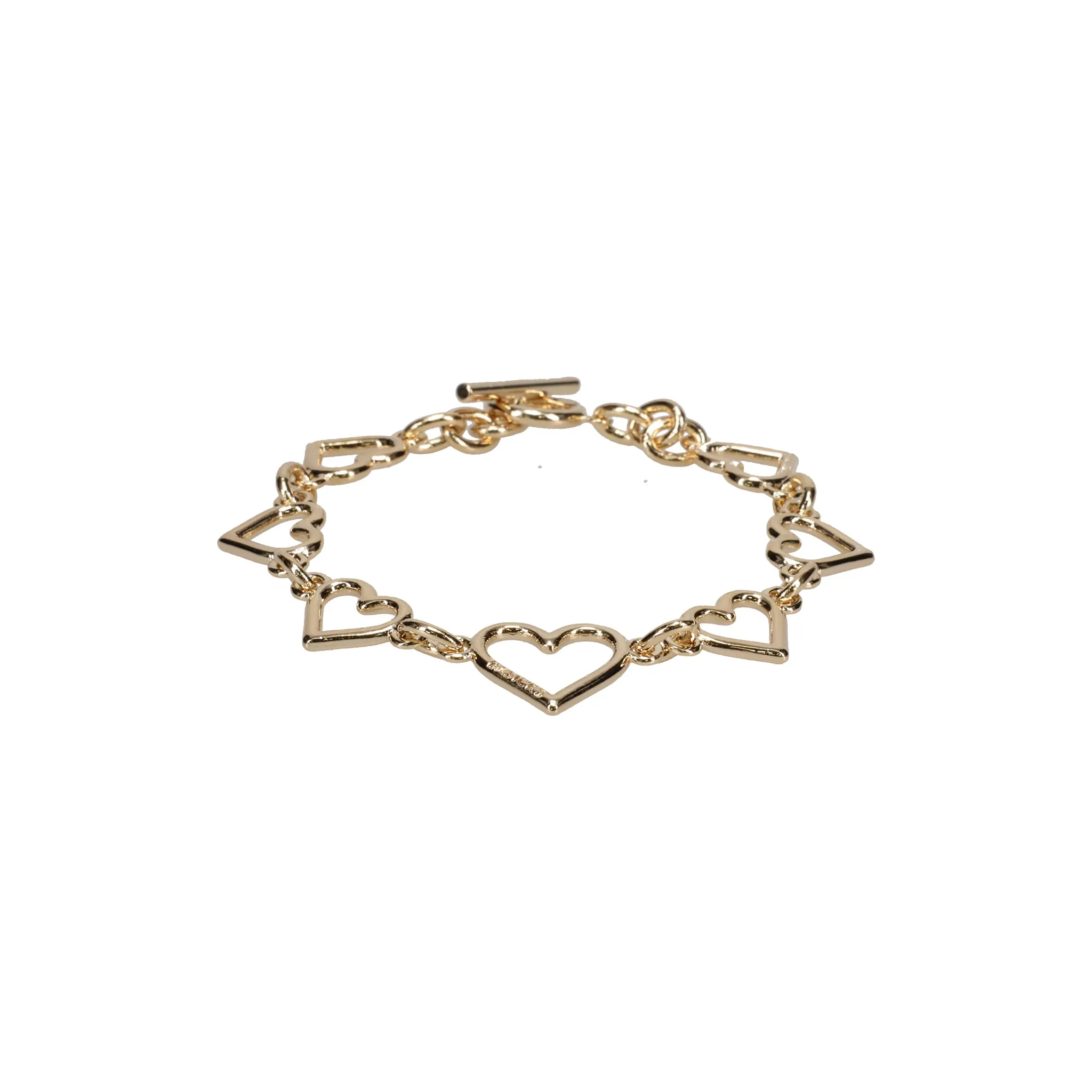 HEART SHAPED BRACELET / GOLD