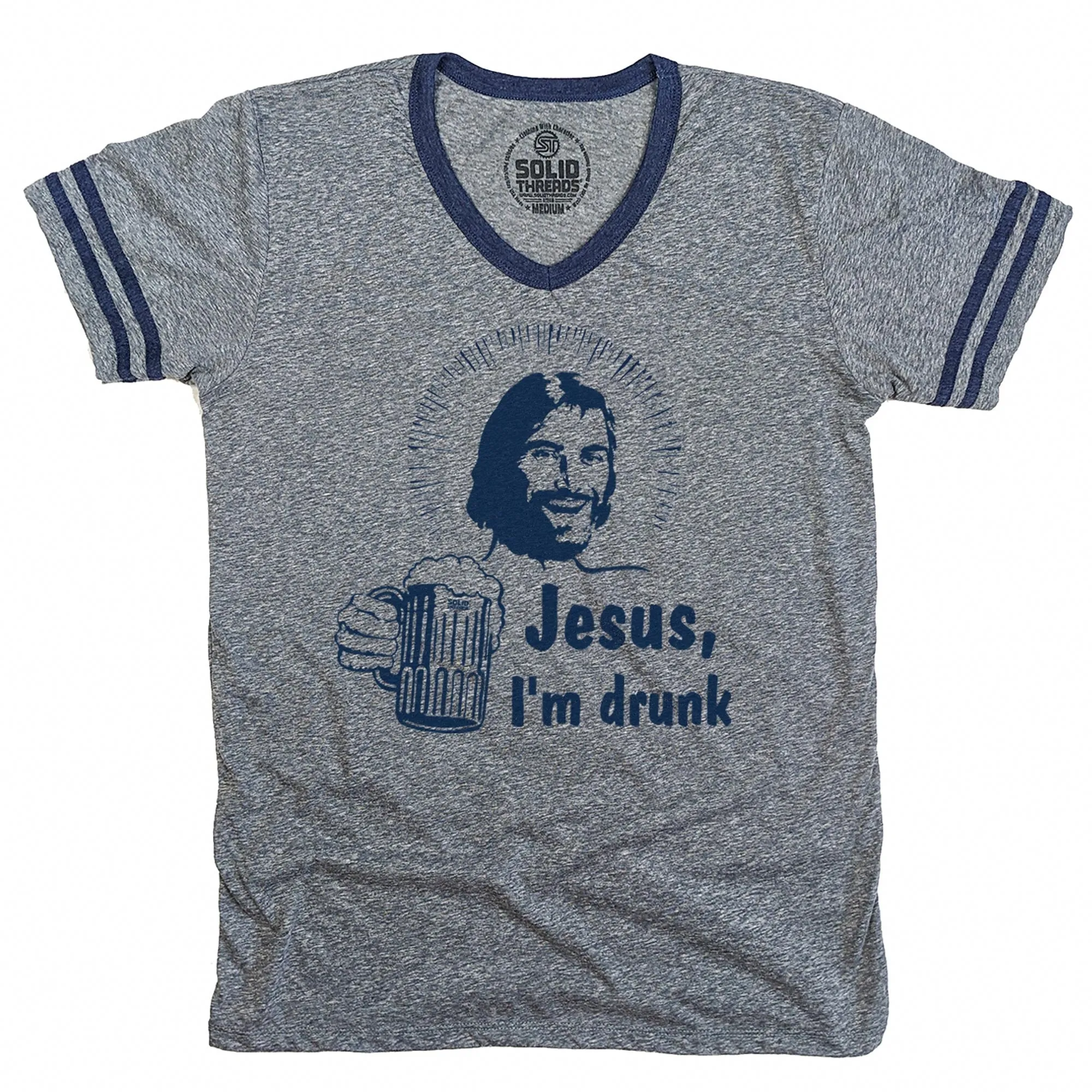 Jesus I'm Drunk V-Neck T-shirt