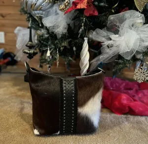 Mandy Hide on Hair Leather Bag