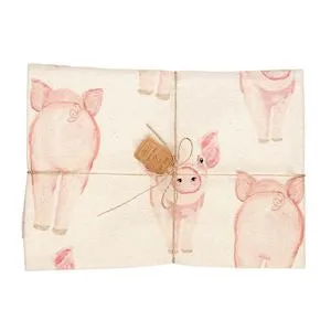 Mud Pie Farm Animal Towel Set