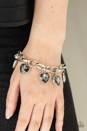 Paparazzi Candy Heart Charmer - Silver Heart Bracelet