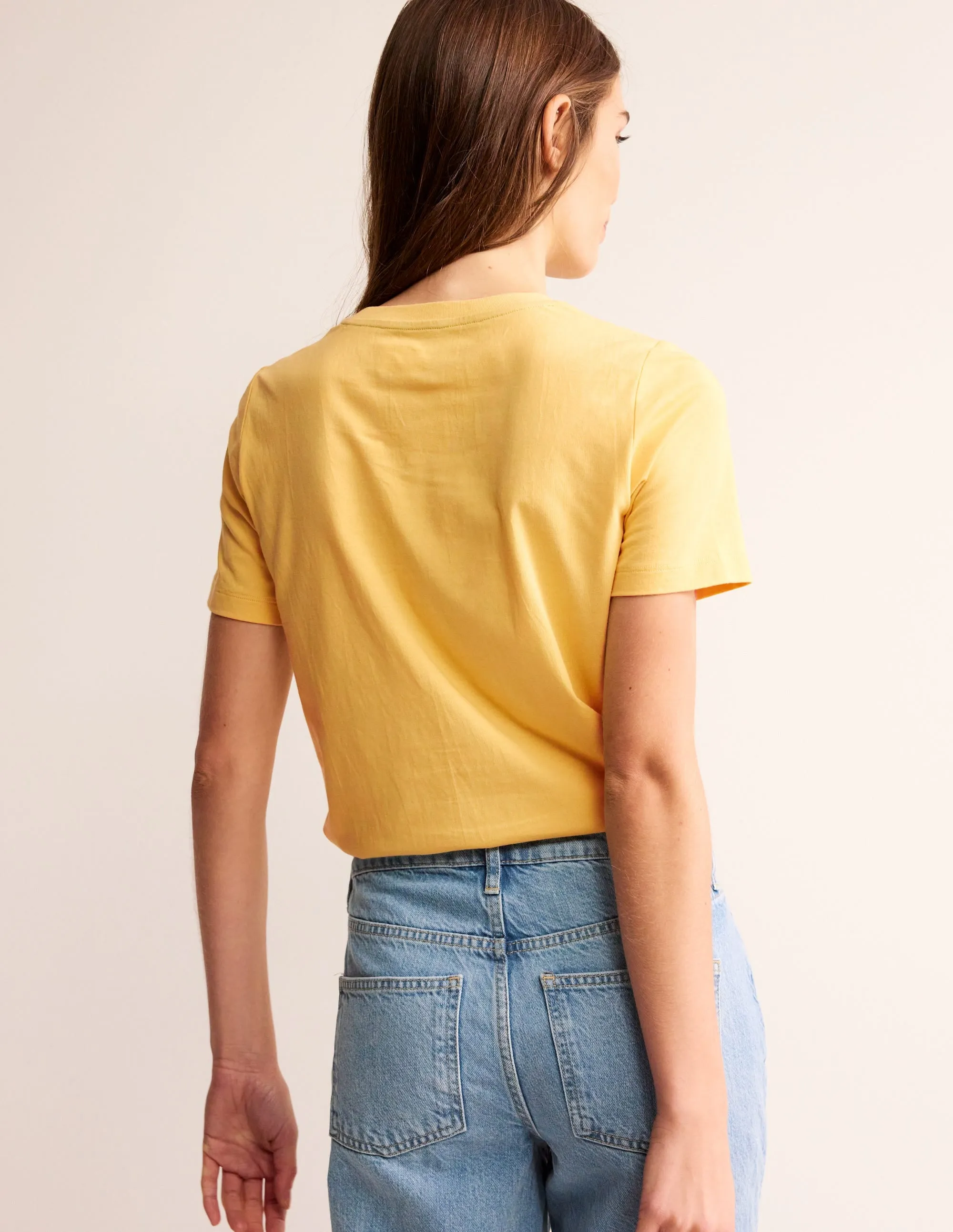 Rosa Embroidered T-Shirt-Dusky Citron, Bits and Bobs