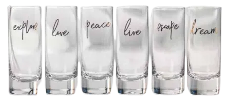 Shot Glass Set of 6- Dream Series